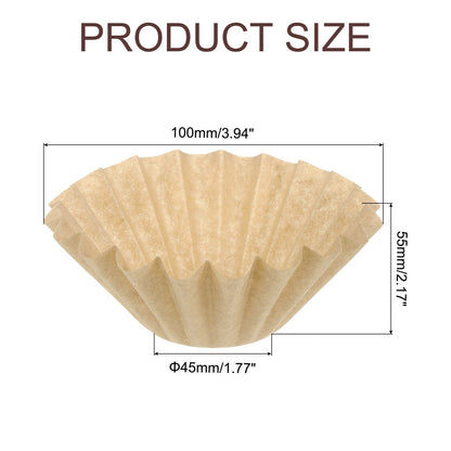 200Pcs Coffee Filters, Disposable Basket Paper Filter Home Office