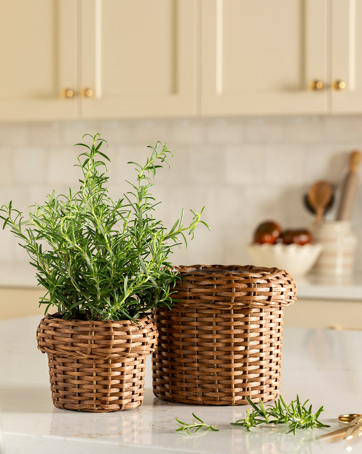 Jardinière tissée Huger