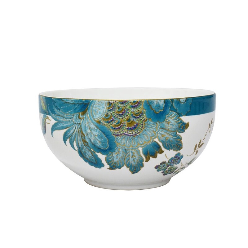 222 Fifth Eliza 16-Piece Porcelain Dinnerware Set, Teal