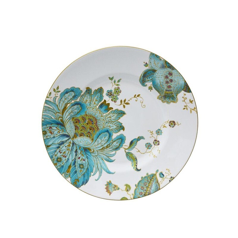 222 Fifth Eliza 16-Piece Porcelain Dinnerware Set, Teal