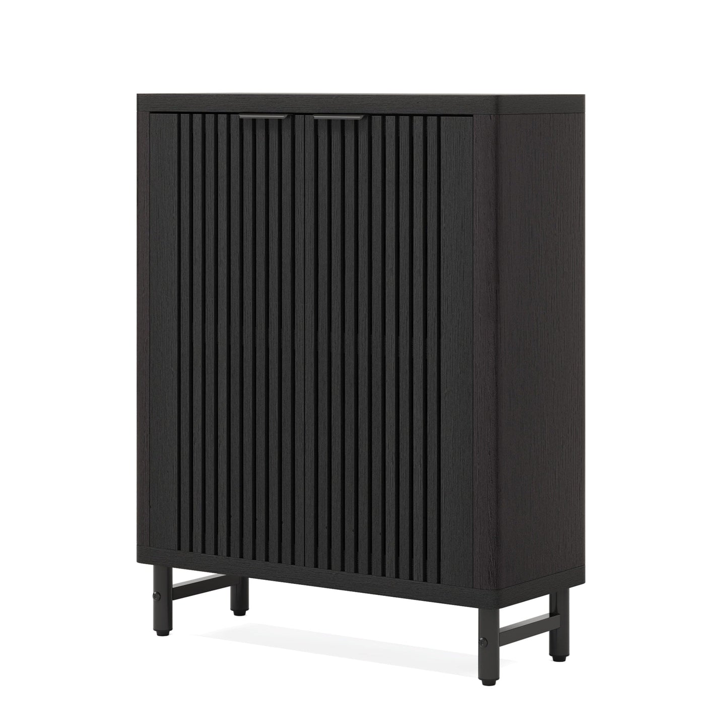 24 Pairs Shoe Storage Cabinet with Door for Entryway Living Room