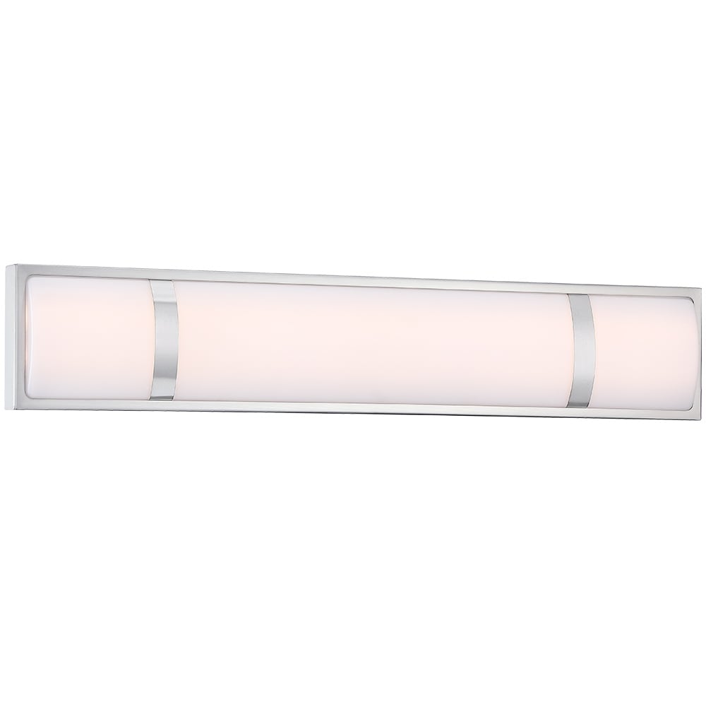 Brushed Nickel Modern/Contemporary LED Vanity Light Bar - 24W