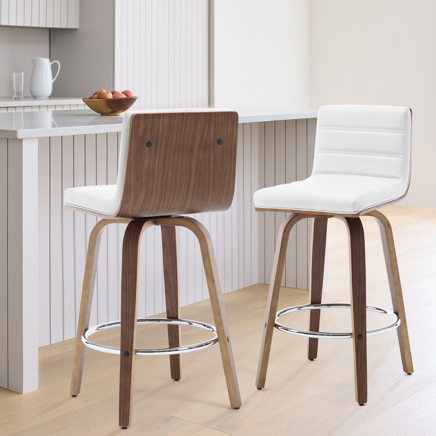 26/29 Faux Leather Swivel Bar/Counter Stools, Set of 2/3