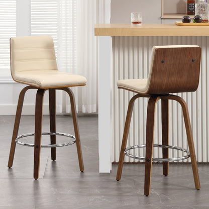 26/29 Faux Leather Swivel Bar/Counter Stools, Set of 2/3