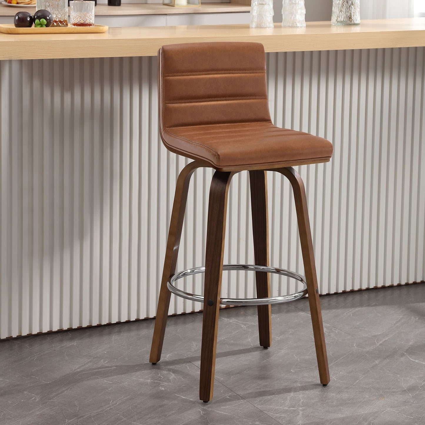 26/29 Faux Leather Swivel Bar/Counter Stools, Set of 2/3