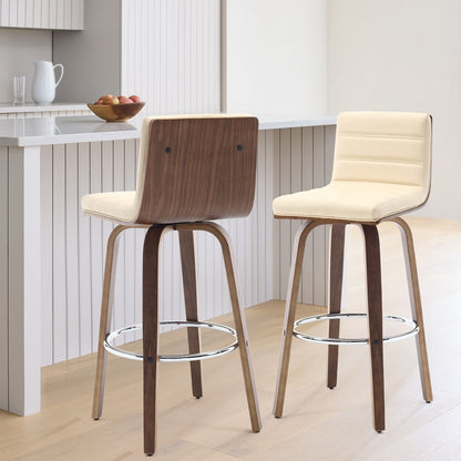 26/29 Faux Leather Swivel Bar/Counter Stools, Set of 2/3