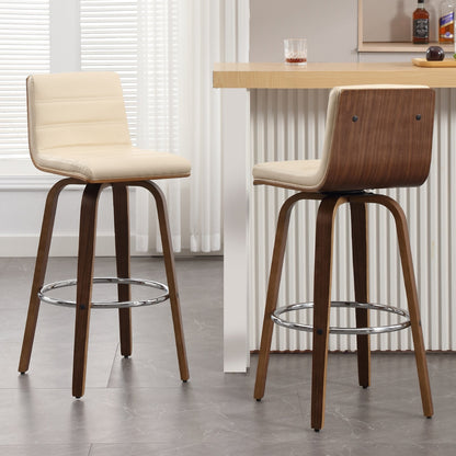 26/29 Faux Leather Swivel Bar/Counter Stools, Set of 2/3