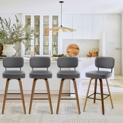 26/29 Swivel Bar Stools/ Counter Stools with Bentwood Legs