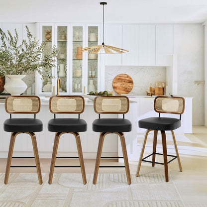 26/29 Swivel Bar Stools/ Counter Stools with Bentwood Legs