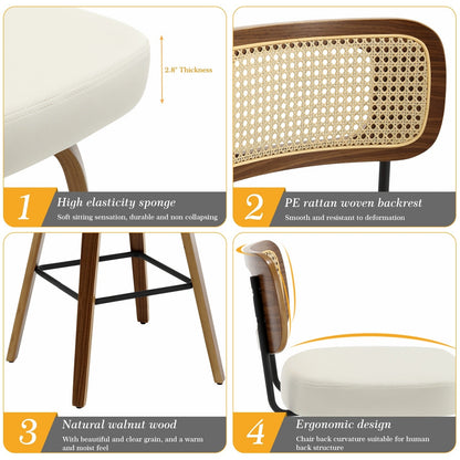 26/29 Swivel Bar Stools/ Counter Stools with Bentwood Legs