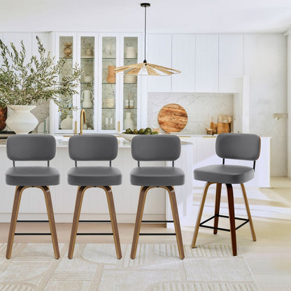 26/29 Swivel Bar Stools/ Counter Stools with Bentwood Legs