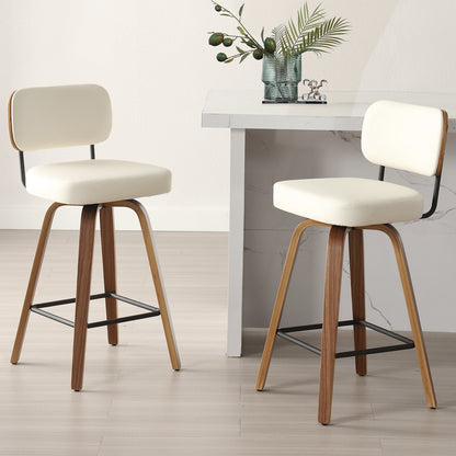 26/29 Swivel Bar Stools/ Counter Stools with Bentwood Legs