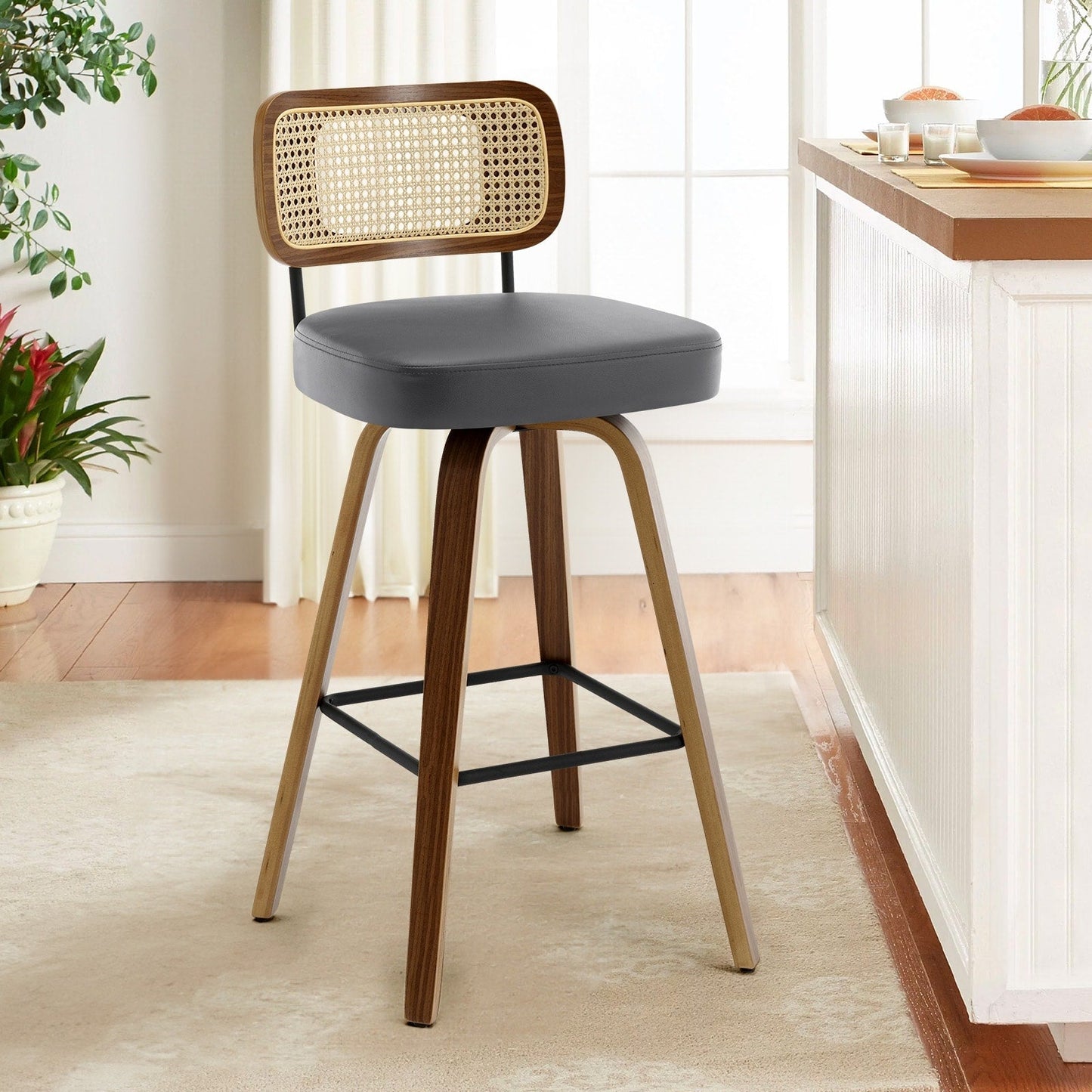 26/29 Swivel Bar Stools/ Counter Stools with Bentwood Legs
