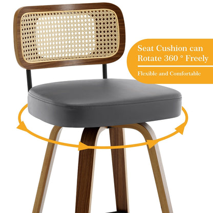 26/29 Swivel Bar Stools/ Counter Stools with Bentwood Legs