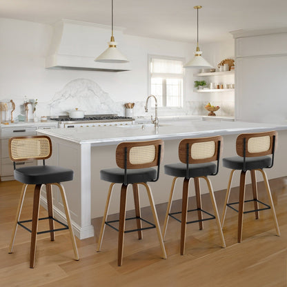 26/29 Swivel Bar Stools/ Counter Stools with Bentwood Legs