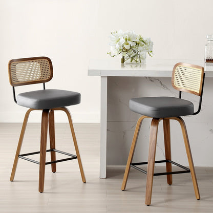 26/29 Swivel Bar Stools/ Counter Stools with Bentwood Legs