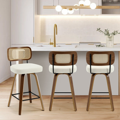 26/29 Swivel Bar Stools/ Counter Stools with Bentwood Legs
