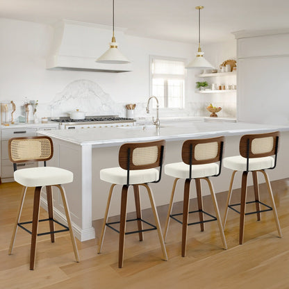 26/29 Swivel Bar Stools/ Counter Stools with Bentwood Legs