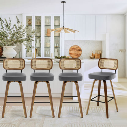 26/29 Swivel Bar Stools/ Counter Stools with Bentwood Legs
