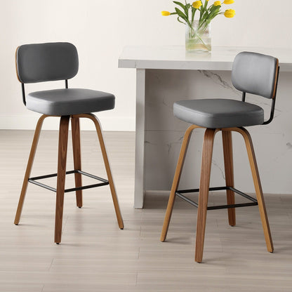 26/29 Swivel Bar Stools/ Counter Stools with Bentwood Legs