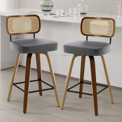 26/29 Swivel Bar Stools/ Counter Stools with Bentwood Legs