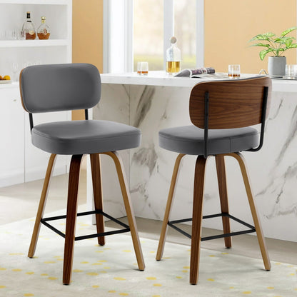 26/29 Swivel Bar Stools/ Counter Stools with Bentwood Legs