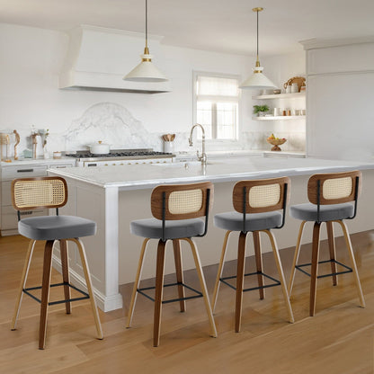 26/29 Swivel Bar Stools/ Counter Stools with Bentwood Legs