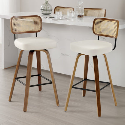 26/29 Swivel Bar Stools/ Counter Stools with Bentwood Legs