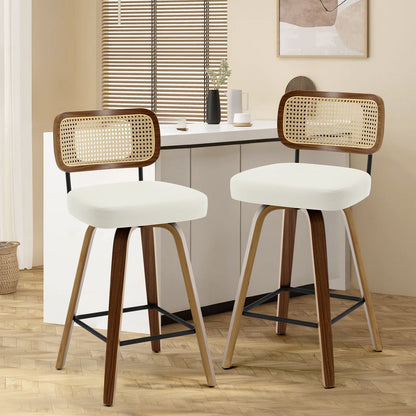 26/29 Swivel Bar Stools/ Counter Stools with Bentwood Legs