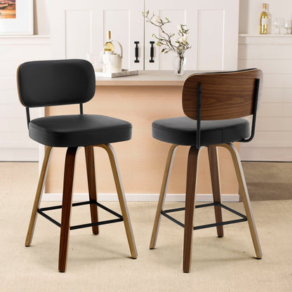 26/29 Swivel Bar Stools/ Counter Stools with Bentwood Legs