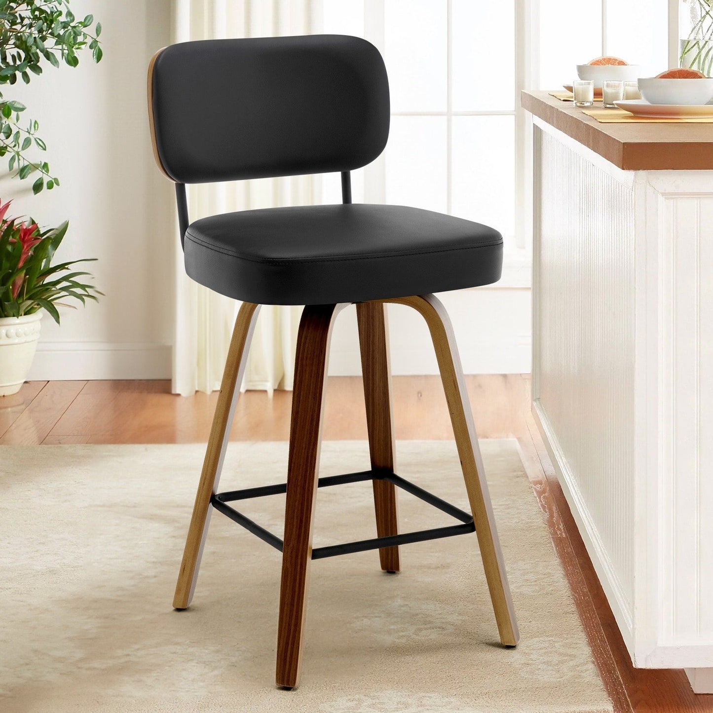 26/29 Swivel Bar Stools/ Counter Stools with Bentwood Legs