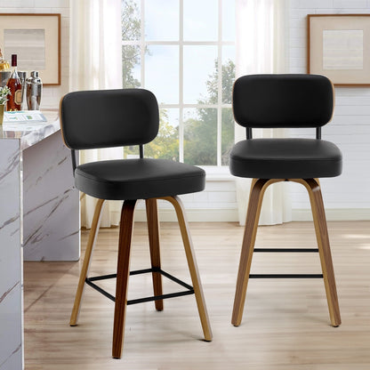 26/29 Swivel Bar Stools/ Counter Stools with Bentwood Legs