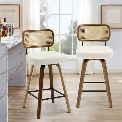 26/29 Swivel Bar Stools/ Counter Stools with Bentwood Legs