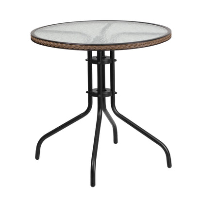 3-piece Outdoor Table/Chair Set - 28.75W x 28.75D x 28H