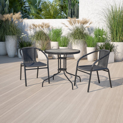 3-piece Outdoor Table/Chair Set - 28.75W x 28.75D x 28H