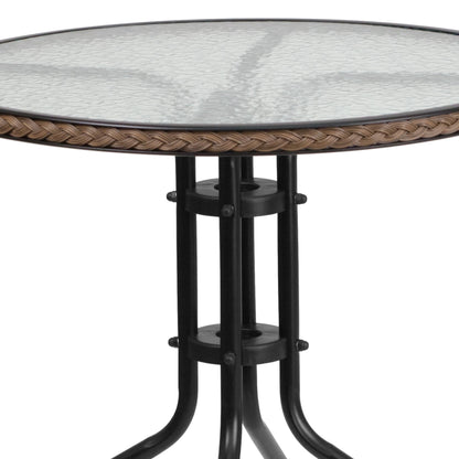 3-piece Outdoor Table/Chair Set - 28.75W x 28.75D x 28H
