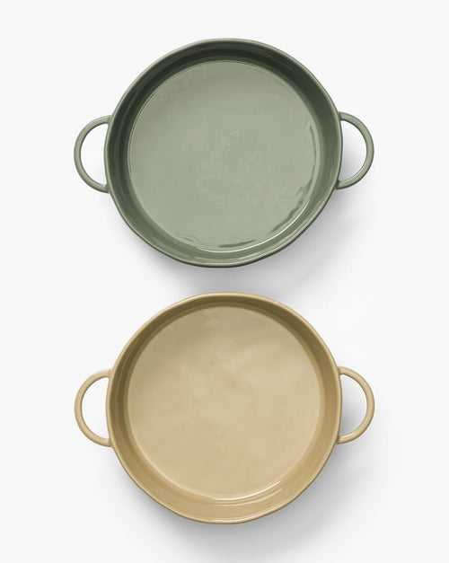 Plat de cuisson en grès de 2 pintes (lot de 2)