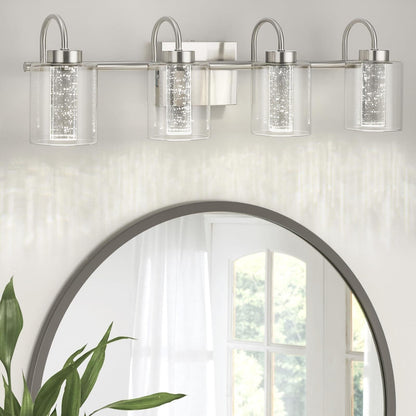 3/4/5/6 Light Brushed Nickel Bathroom Light Fixtures
