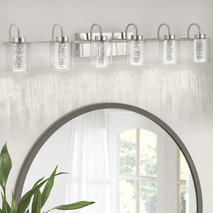 3/4/5/6 Light Brushed Nickel Bathroom Light Fixtures