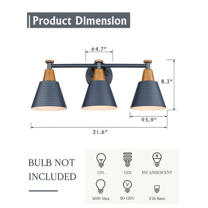 3/5/6-Light Modern Bathroom Vanity Light