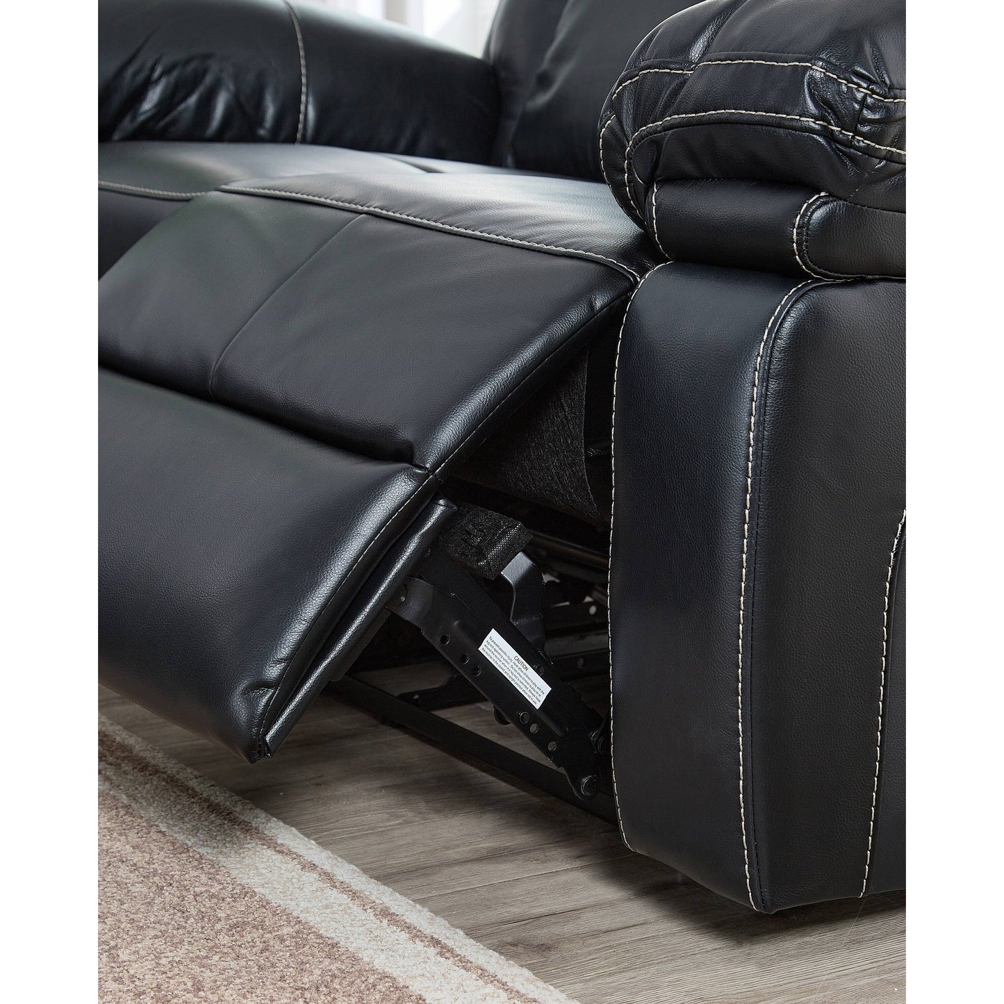 3-PC Bonded Leather Reclining Sofa Loveseat and Chair Living Room Set