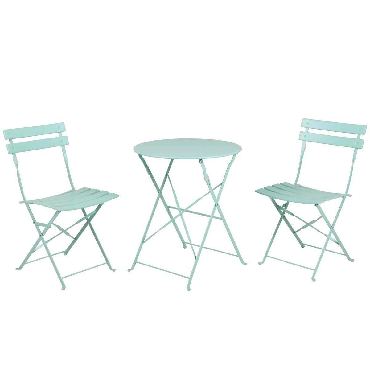 Clihome Outdoor 3 Piece Premium Steel Patio Bistro Set