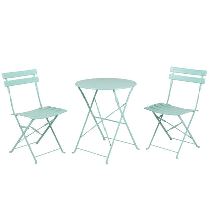 Clihome Outdoor 3 Piece Premium Steel Patio Bistro Set