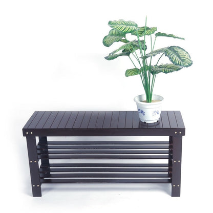 3-Tier Shoe Rack Bench Shoe Storage Organizer Holds Up to 240 lbs