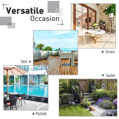 Outsunny 3-Piece Wicker Patio Furniture Sets, Rattan Conversation Sets, Sectional sofa set with Cushioned Lounge Chaise