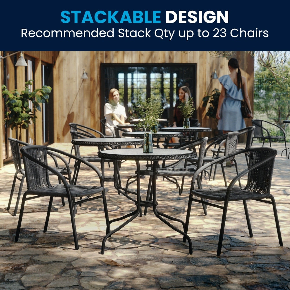 3-piece Outdoor Table/Chair Set - 28.75W x 28.75D x 28H