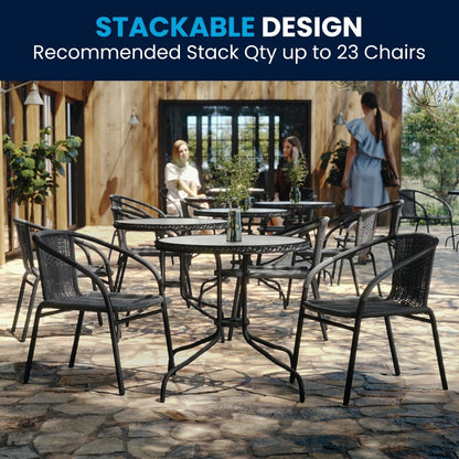 3-piece Outdoor Table/Chair Set - 28.75W x 28.75D x 28H