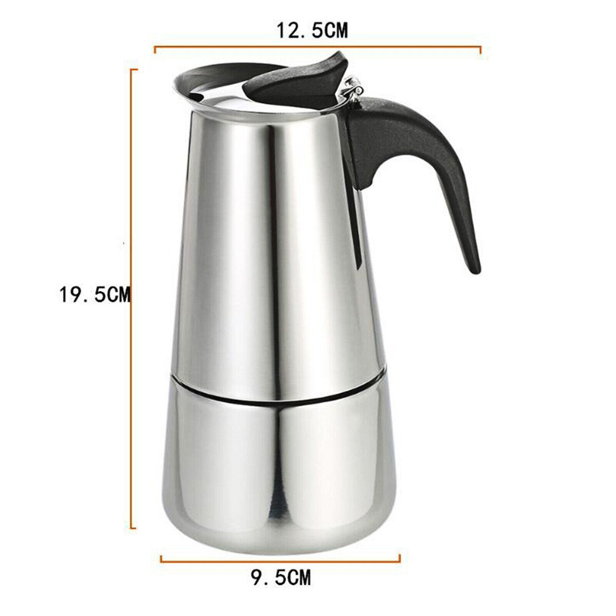 300ml Stainless Moka Coffee Maker Pot