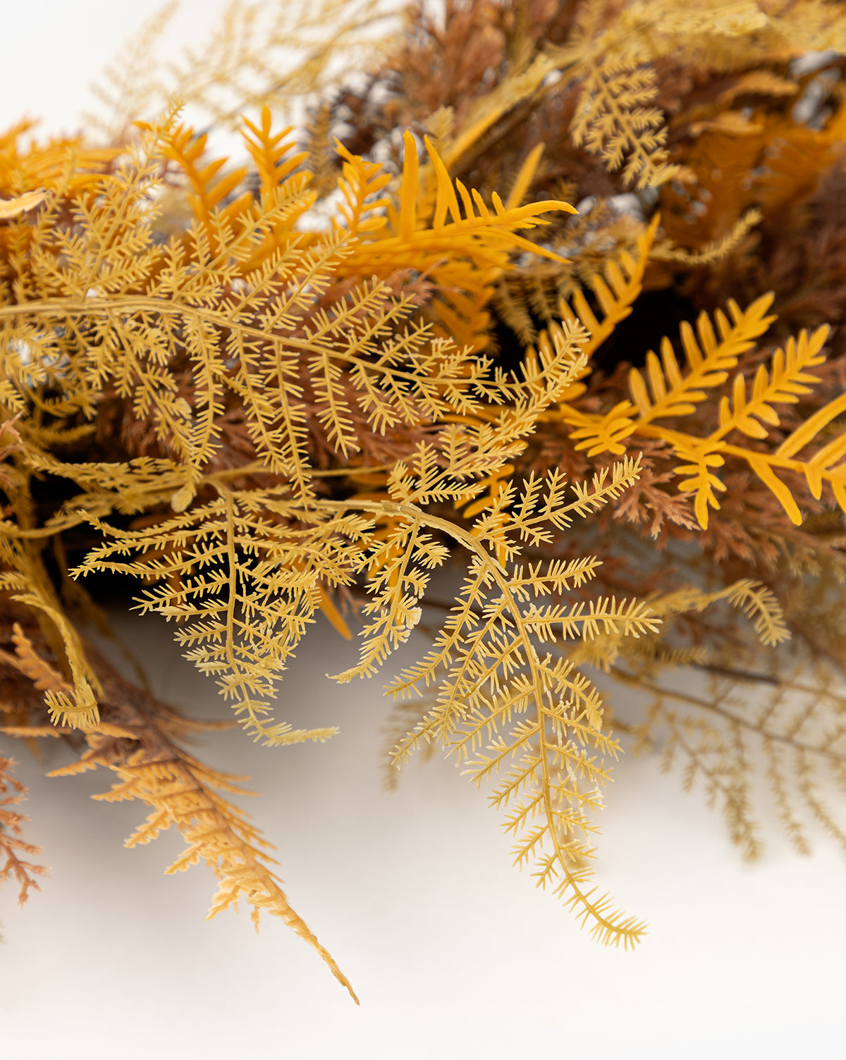 30 Faux Golden Fern Wreath