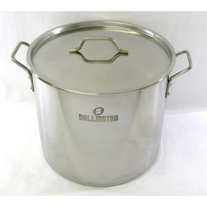 32QT Stainless Steel Stock Pot with Steamer Rack